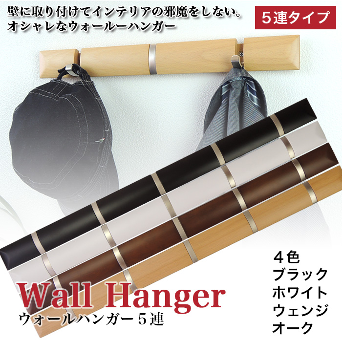 Wallhanger(壁掛けハンガー）5連